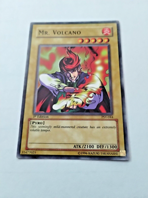 YuGiOh! TCG Mr. Volcano Pharaoh's Servant PSV-044 1st Edition Com