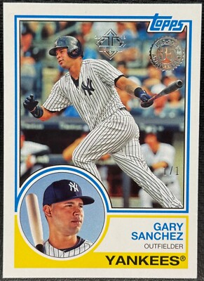 2018 Topps Transcendent VIP Party '83 Topps Gary Sanchez 1/1