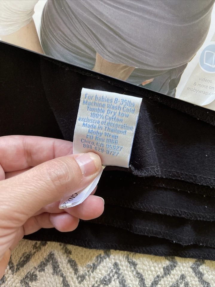 Moby Wrap Black Baby Sling/Wrap NWOT - Image 4 of 4