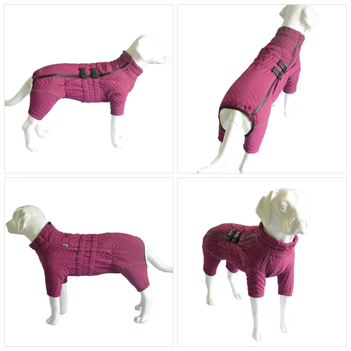 Dog Winter Coat 4 Legs Covered Windproof Waterproof Reflective Warm Dog Clothing - Picture 23 of 65