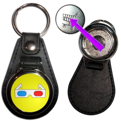 Schlüsselanhänger 3D Brille Medaillon versteckt 1 /1  Medaille (61mm x 39mm)