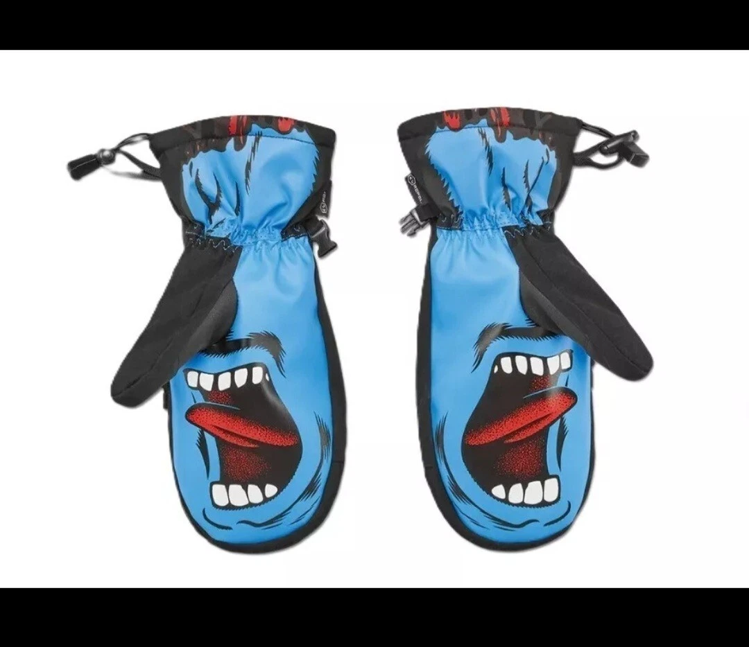 THIRTYTWO SANTA CRUZ Mitten Gloves SNOW SPORTS - Black/Blue - Size S/M - NWT