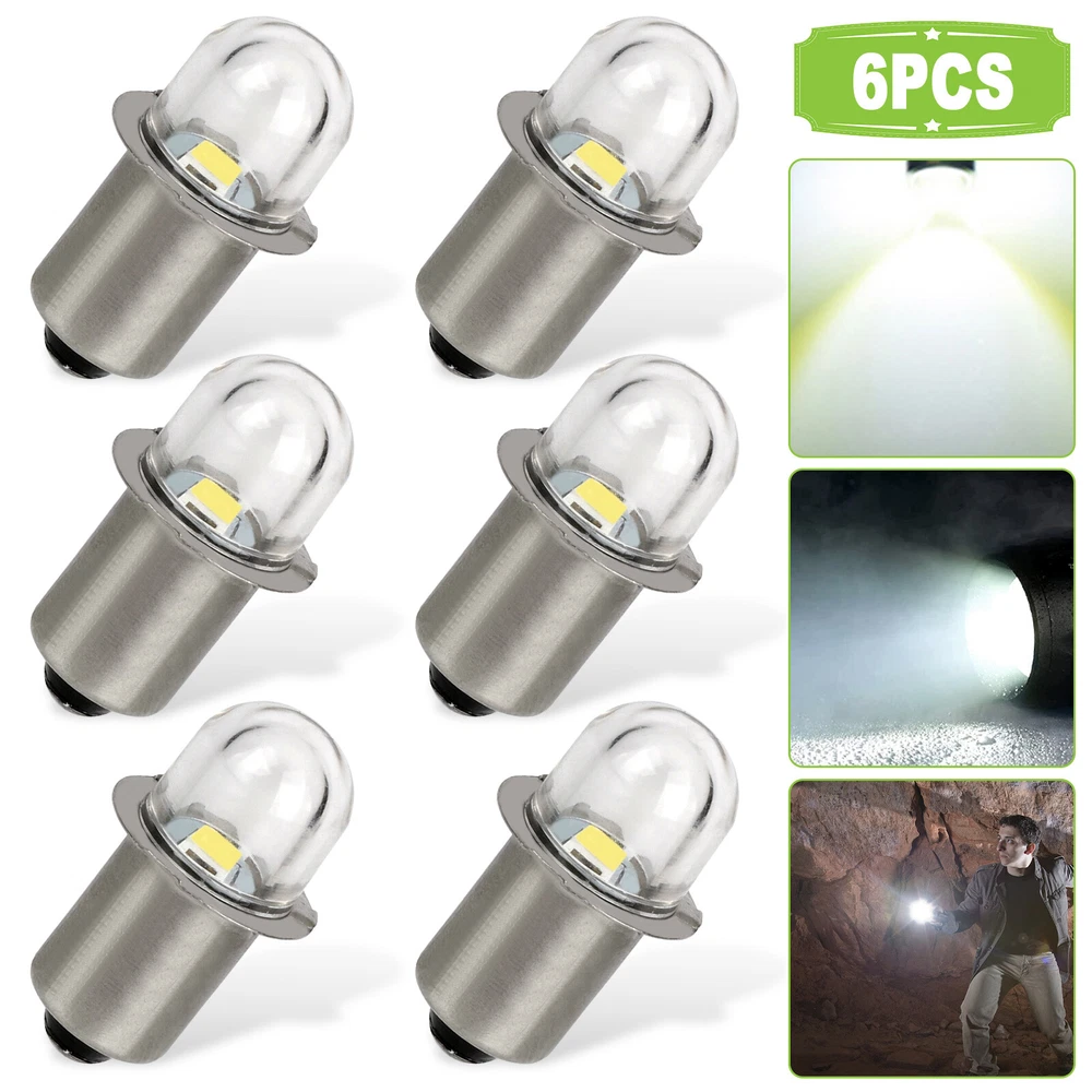 2-10PCS P13.5S LED Flashlight Torch Lamp Bulbs Upgrade Bright White Light DC3V E - Foto 4