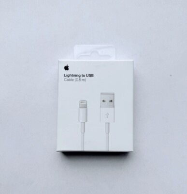 Genuine Apple 0.5m (1.5ft) Lightning to USB Charging Cable for iPhone ME291AM/A 