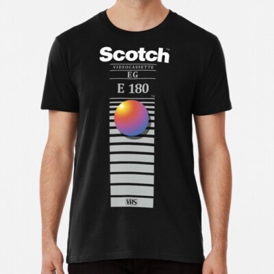 Re-record not fade away Scotch VHS S to 5XL Made in the USA T-Shirt