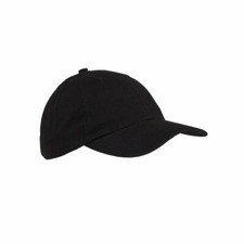 Youth Black Hat 6 Panel Pro Style Cap