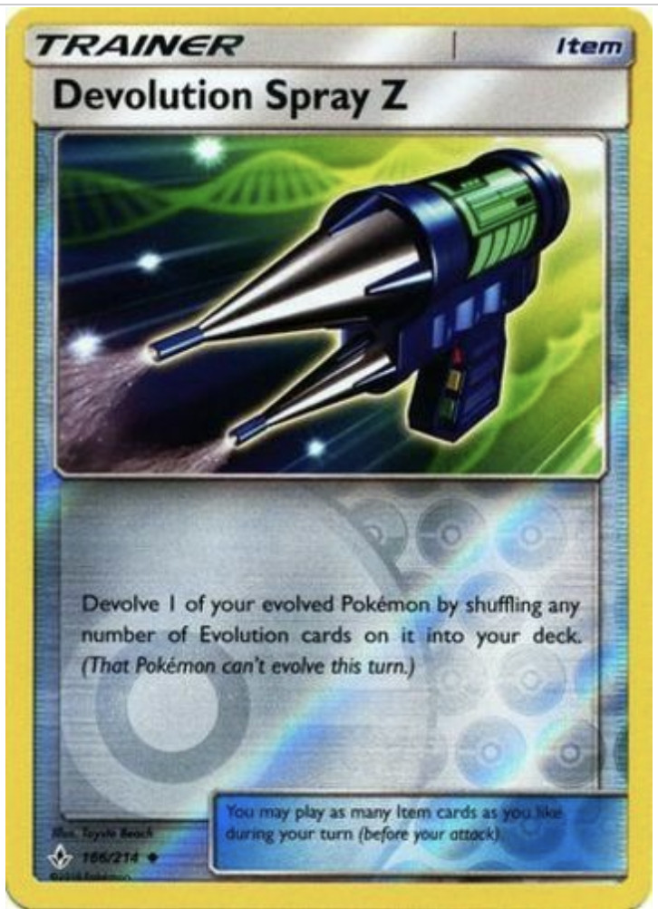 Pokemon -  Devolution Spray Z - Unbroken Bonds -166/214 - Reverse Holo - NM/M