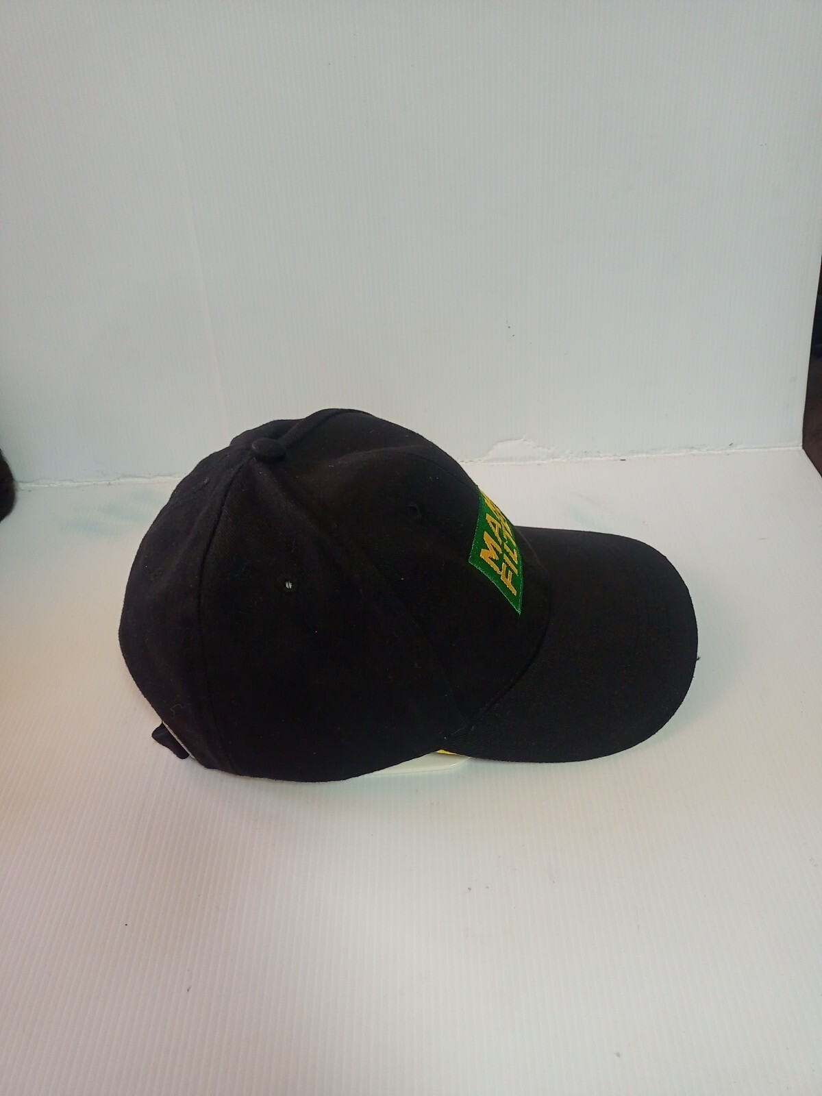 Mann Filter Strap Back Hat Cap Mens Black Grern Yellow Car Parts Adult