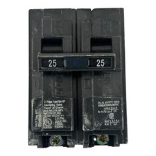 USED Siemens Q225 Circuit Breaker Type QP 2 Pole 25 Amp 120/240V HACR Type