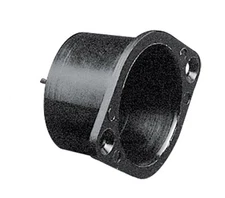 Nuova Rade non return transom drain thru hull 35mm - black RIB SIB - with bung