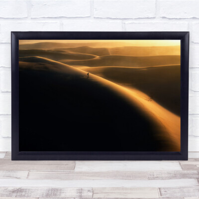 Edge Of Glory Desert sand dunes Wall Art Print