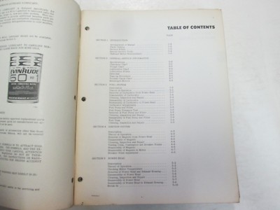 1972 Evinrude 25HP Service Shop Repair Manual Sportster 25 HP