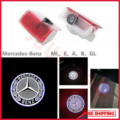2pcs LED Door Light Shadow Projector Kit For Mercedes A/B/C/E/GLA/GLC/GLE Class