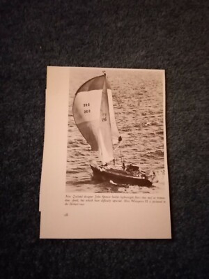 Ea13 Ephemera 1973 Yachting Picture Yacht Whispers II John Spencer 