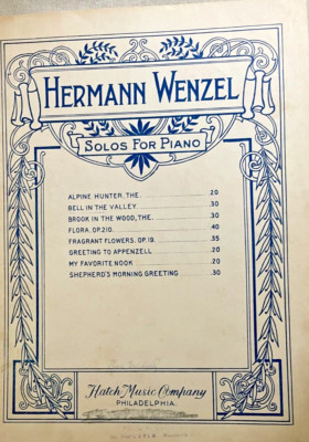 (THE BELL IN THE VALLEY) BY BERMANN WENZEL - SOLOS FOR PIANO.