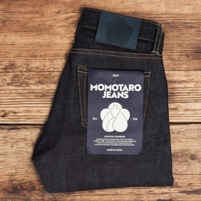 MOMOTARO JEANS #300 STANDARD SLIM 14.7oz MMJB0300 Made in JAPAN | eBay