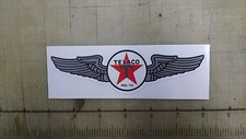 Vintage Texaco aviation wings gas gasoline sticker 6