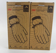 Waterproof Winter Gloves for Men Women Touchscreen 3M Thinsulate Thermal 2PK L