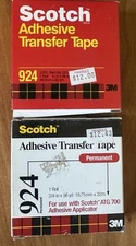 Scotch Adhesive Transfer Tape #924 3M Lot Of 2
