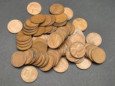 Roll of (50) 1949-D Lincoln Wheat Cents | AVERAGE CIRCULATED