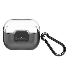 Samsung Galaxy Buds 3/Buds 3 Pro R630 Clip Case with Carabiner Clear Black New
