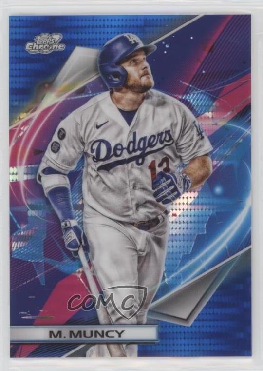2022 Topps Cosmic Chrome Blue Moon Refractor 56/99 Max Muncy #146 02u3