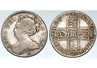 RARE 1708 E QUEEN ANNE GREAT BRITAIN EDINBURGH SILVER SHILLING COIN