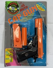 Vintage 1990 Imperial Marksman Toy Cap Gun 1911 Orange Slide Action Replica 90s