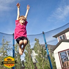 NONMON 12-15ft Trampoline Net Replacement Straight Pole