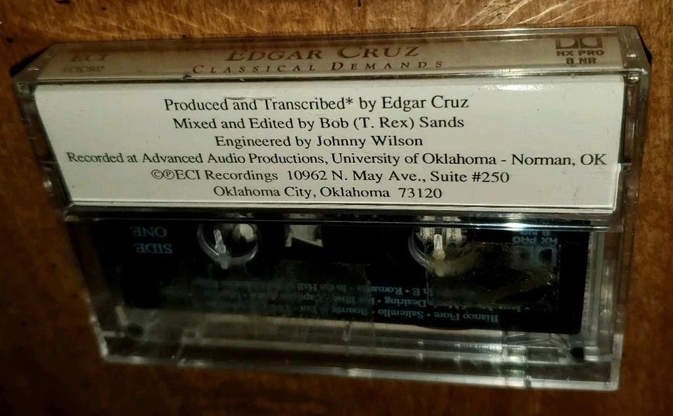 Classical Demands Edgar Cruz (Cassette 1990 ECI Recordings) New Sealed - Image 2 of 3