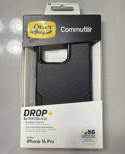 OtterBox Commuter Series for Apple iPhone 14 Pro Black Rugged Dual-Layer Case