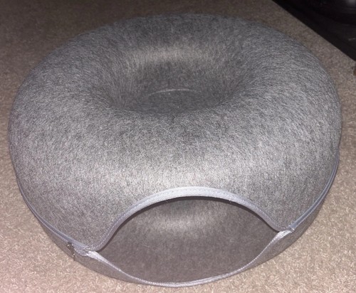 Cat Tunnel Bed Donut Felt House Indoor Play Cave for Kittens & Cats