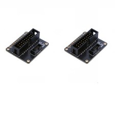 2 PCS JTAG 2x10 2.54mm to SWD 2x5 1.27mm Cable Adapter Breakout Debug Board