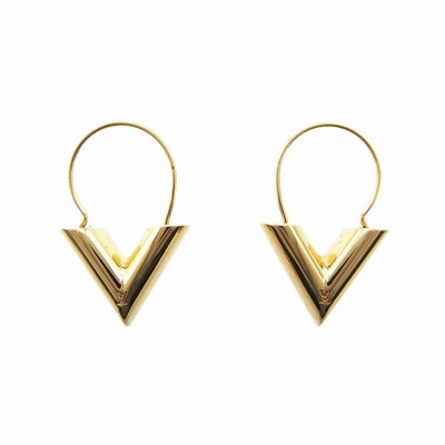 LOUIS VUITTON Earrings Essential V M61088 Hoop 231564