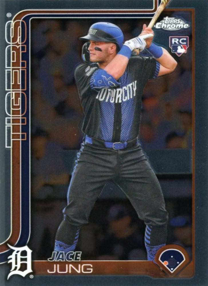 2025 Topps Chrome #225 Jace Jung Detroit Tigers (RC)