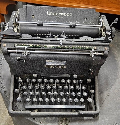 Underwood No. 5 Standard Typewriter 1928 Working – Black Original Case