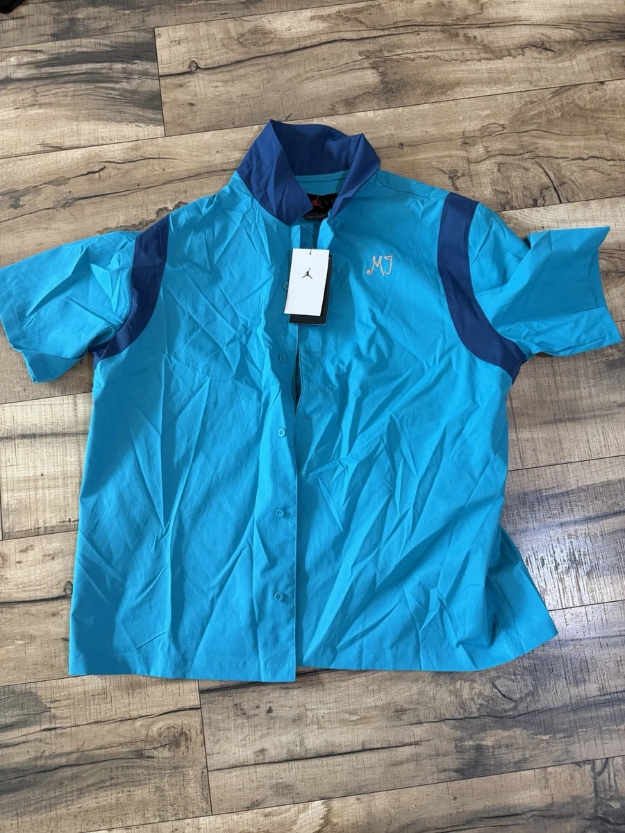Jordan Short Sleeve Button-Up Casual Button-Down Shirts for Men