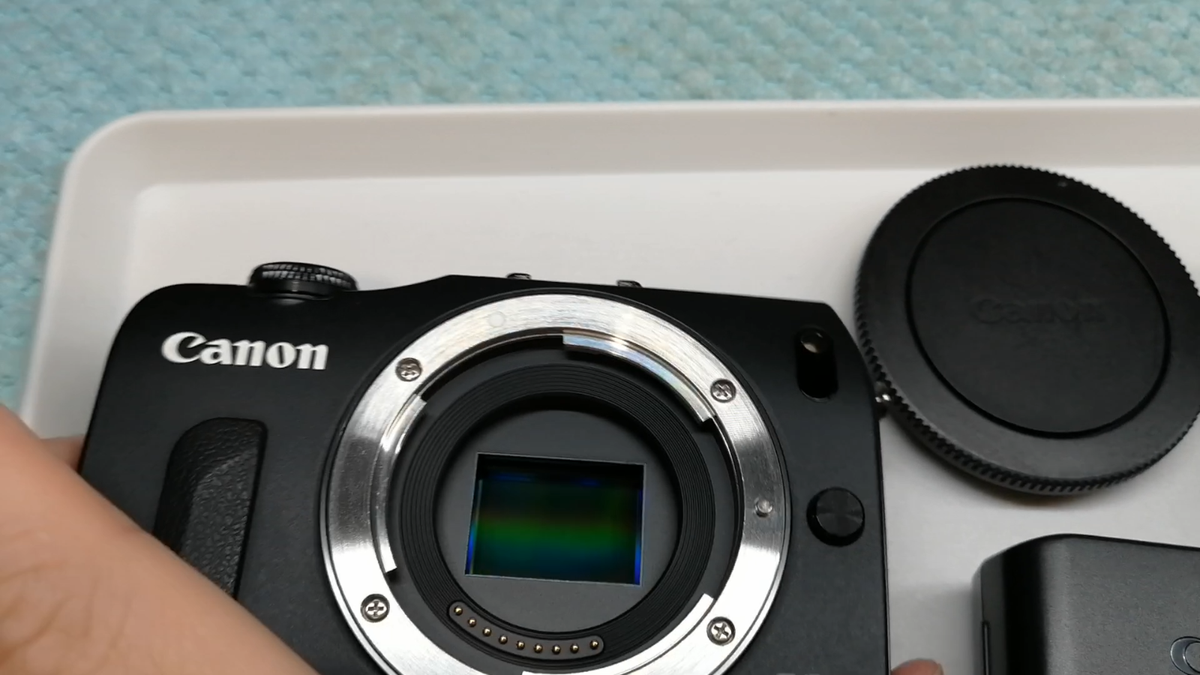 Canon EOS-M 18.0 MP Digital Camera Body Black [Near Mint,Tested 