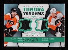 2013 Artifacts Tundra Tandems Emerald /36 Scott Hartnell Daniel Briere Patch 0c3