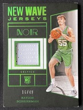 Baylor Scheierman 2024-25 Panini Noir New Wave Jerseys Green RC /49 #NWJ-BAY