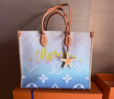 みえこ　LOUIS VUITTON モノグラム ブルーグラデーション みえこ LOUIS VUITTON モノグラム ブルーグラデーション みえこ LOUIS