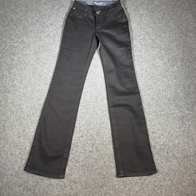 Wrangler Willow Ultimate Riding Jeans Womens 25x34 Black Mid Rise Bootcut NWT