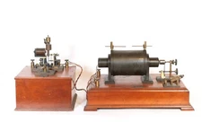 1898 Willyoung X-Ray / Ruhmkorff Coil w/Mechanical Rectifier * Both Work * Video
