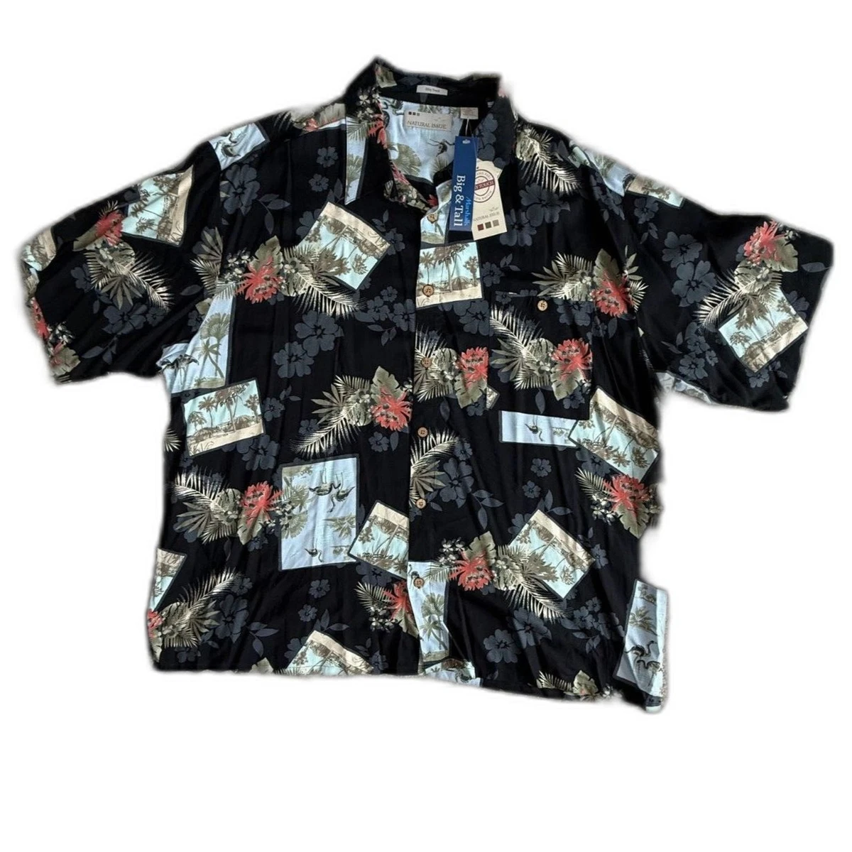 Natural Issue Short Sleeve Floral Casual Button-Down Shirts for