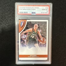 2010 Rittenhouse WNBA Sue Bird / Cash PSA 10 /675 Pop 7! TOUGH! Low Print Run