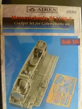 Aires 1/48 Bf 110 Resin Cockpit for Cyber Hobby Bf 110 Model Kit (4586) sealed.