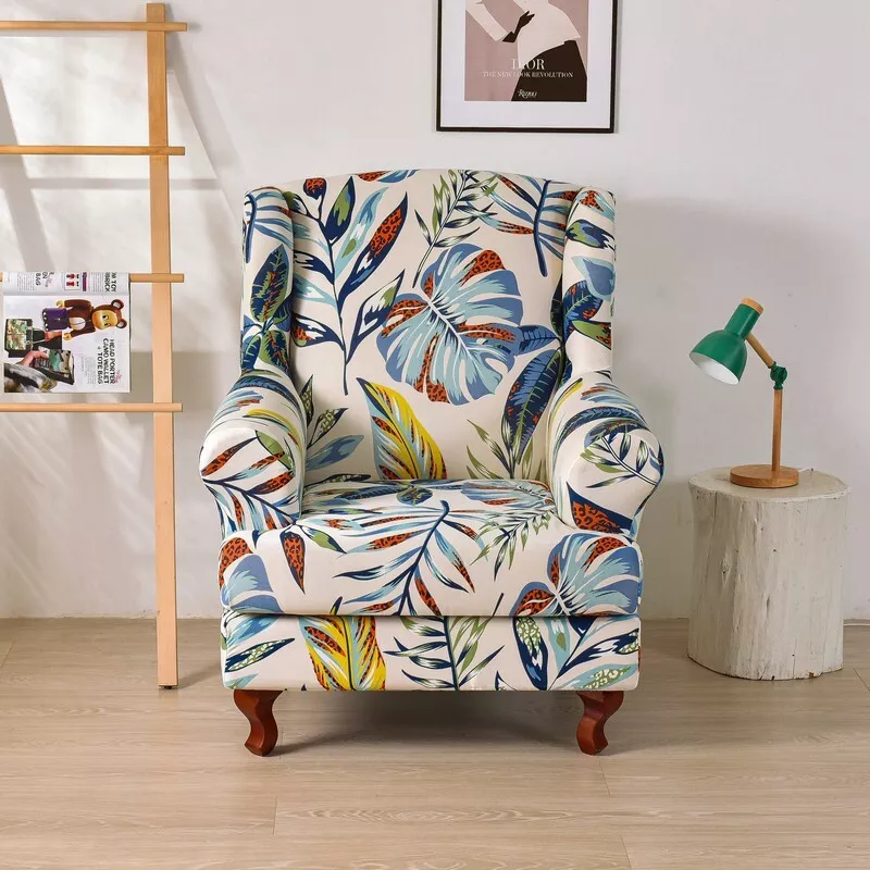 Wing Back Chair Covers Stretch Armchair Slipcover Furniture Protector Home Decor