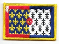 AufnäHer Frankreich - Loire Fahne Patch Flagge Fahne