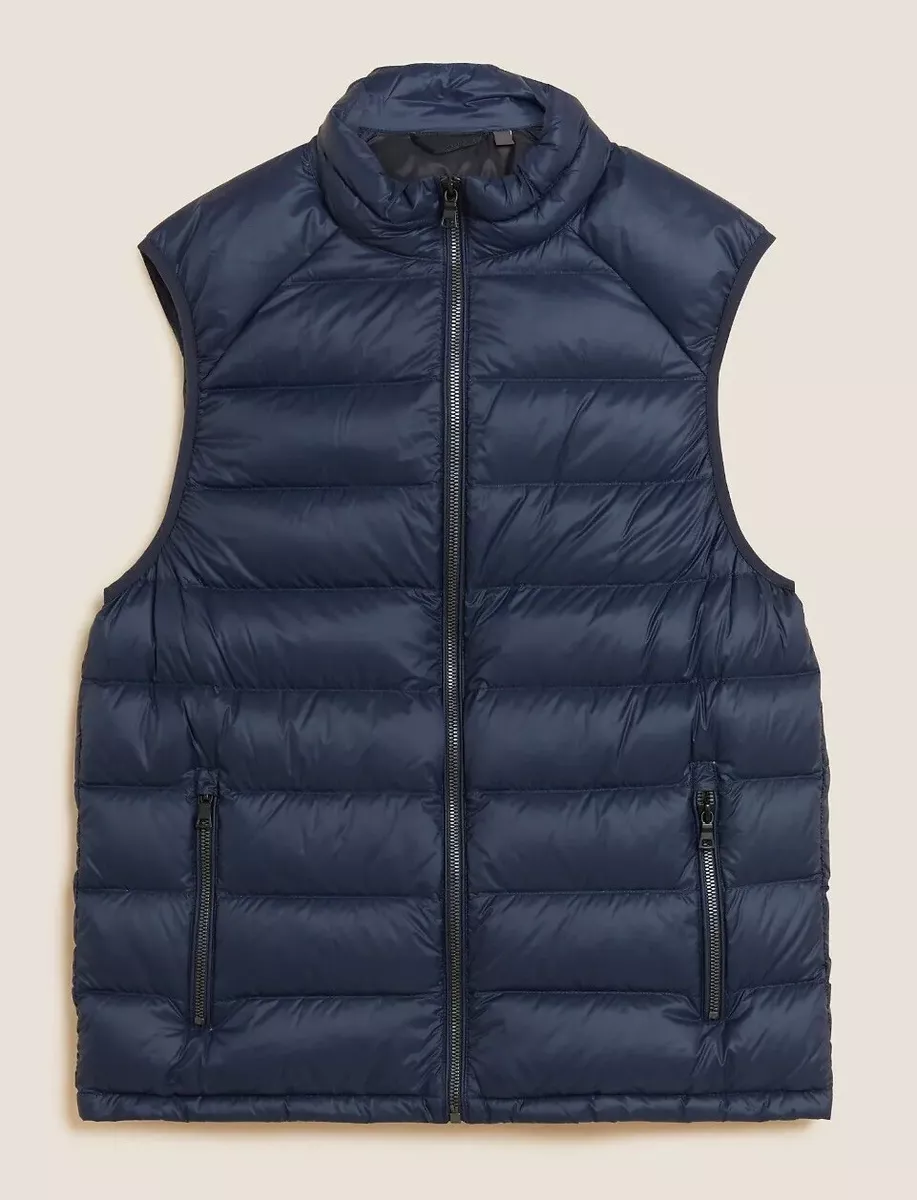 MARKS SPENCER Feather and Down Gilet Navy 4XL M S COLLECTION RRP