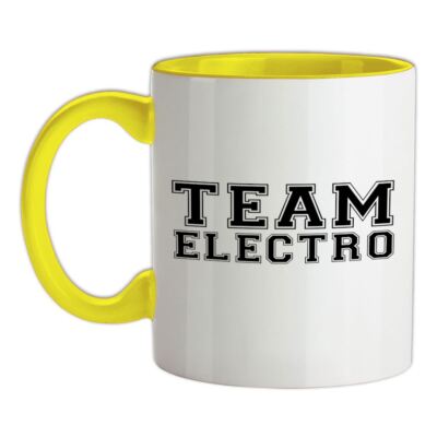 Team Elektro - Keramik Tasse - Gladiator TV Spiel Show Name Contender